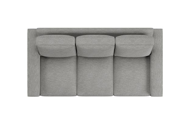 Edgewater Victory Gray 84" Sofa W/ 3 Cushions