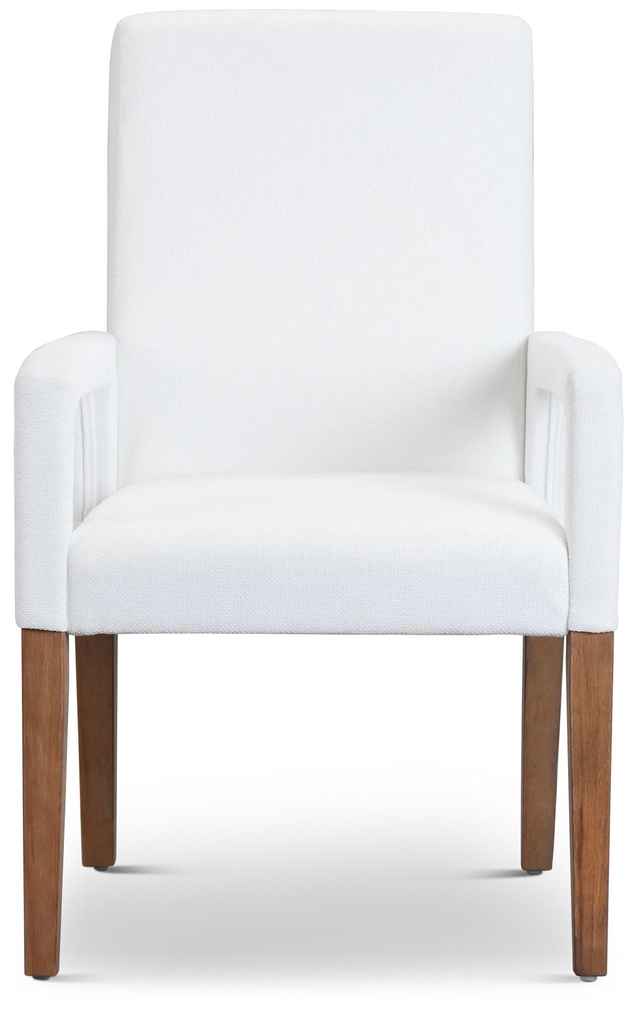 Provo White Upholstered Arm Chair