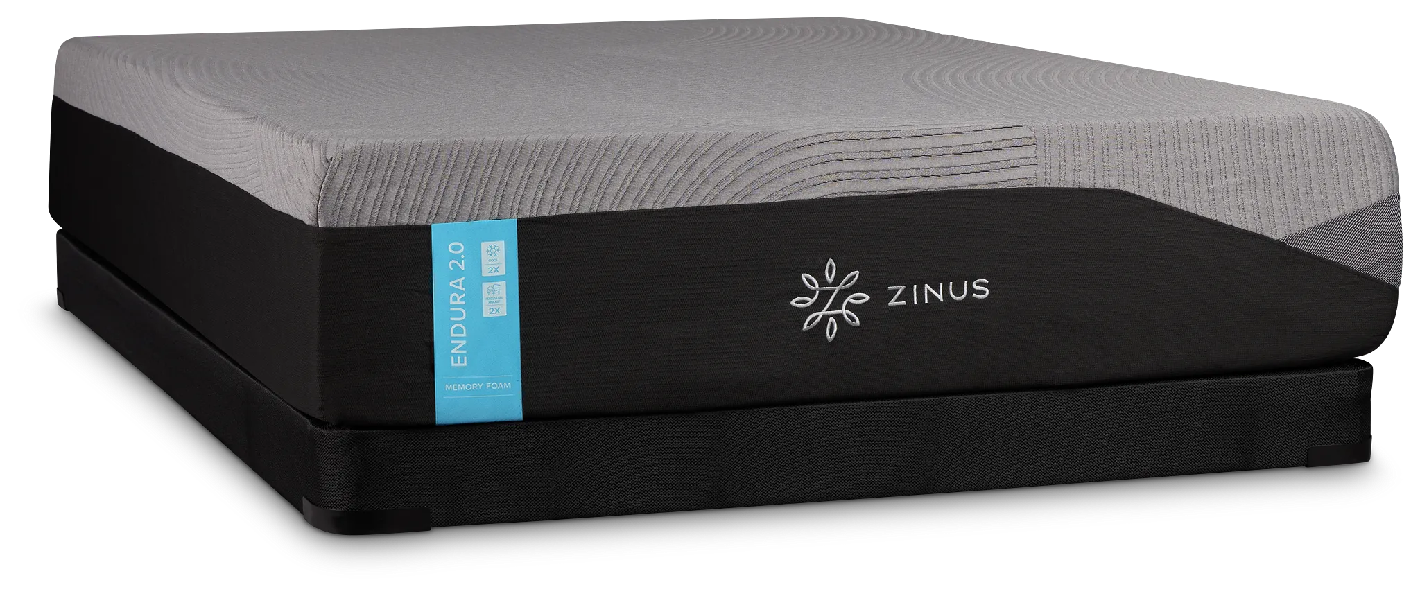 Zinus Endura 2.0 Cush Firm Low-profile Mattress Set