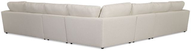 Brantley Light Beige Fabric Large Two-arm Sectional