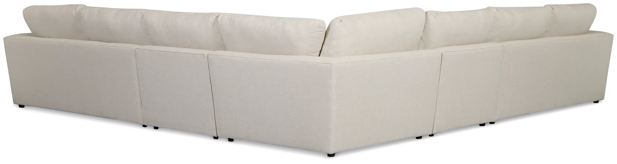 Brantley Light Beige Fabric Large Two-arm Sectional Brantley Light Beige Fabric Large Two-arm Sectional