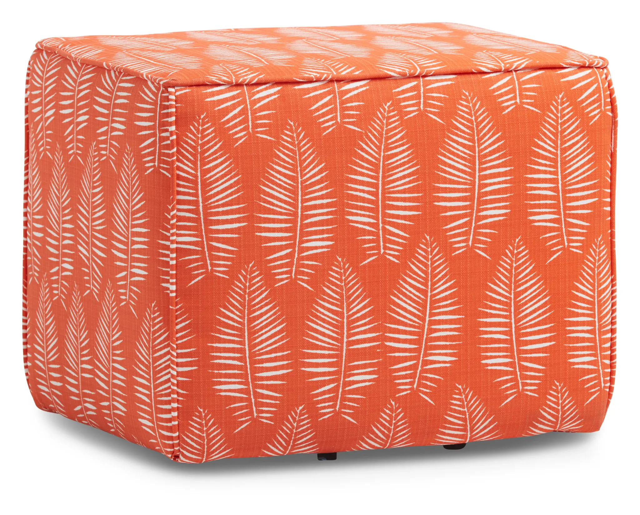 Breeze Orange Fabric Indoor/outdoor Accent Ottoman Breeze Orange Fabric Indoor/outdoor Accent Ottoman