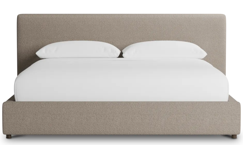 Grayton Elite Brown 44" Upholstered Platform Bed