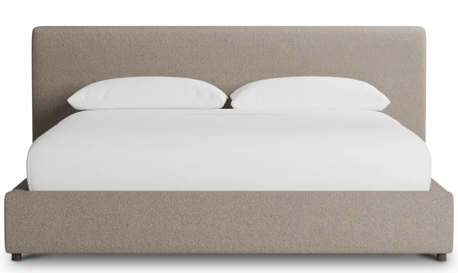 Grayton Elite Brown 44" Upholstered Platform Bed Grayton Elite Brown 44" Upholstered Platform Bed