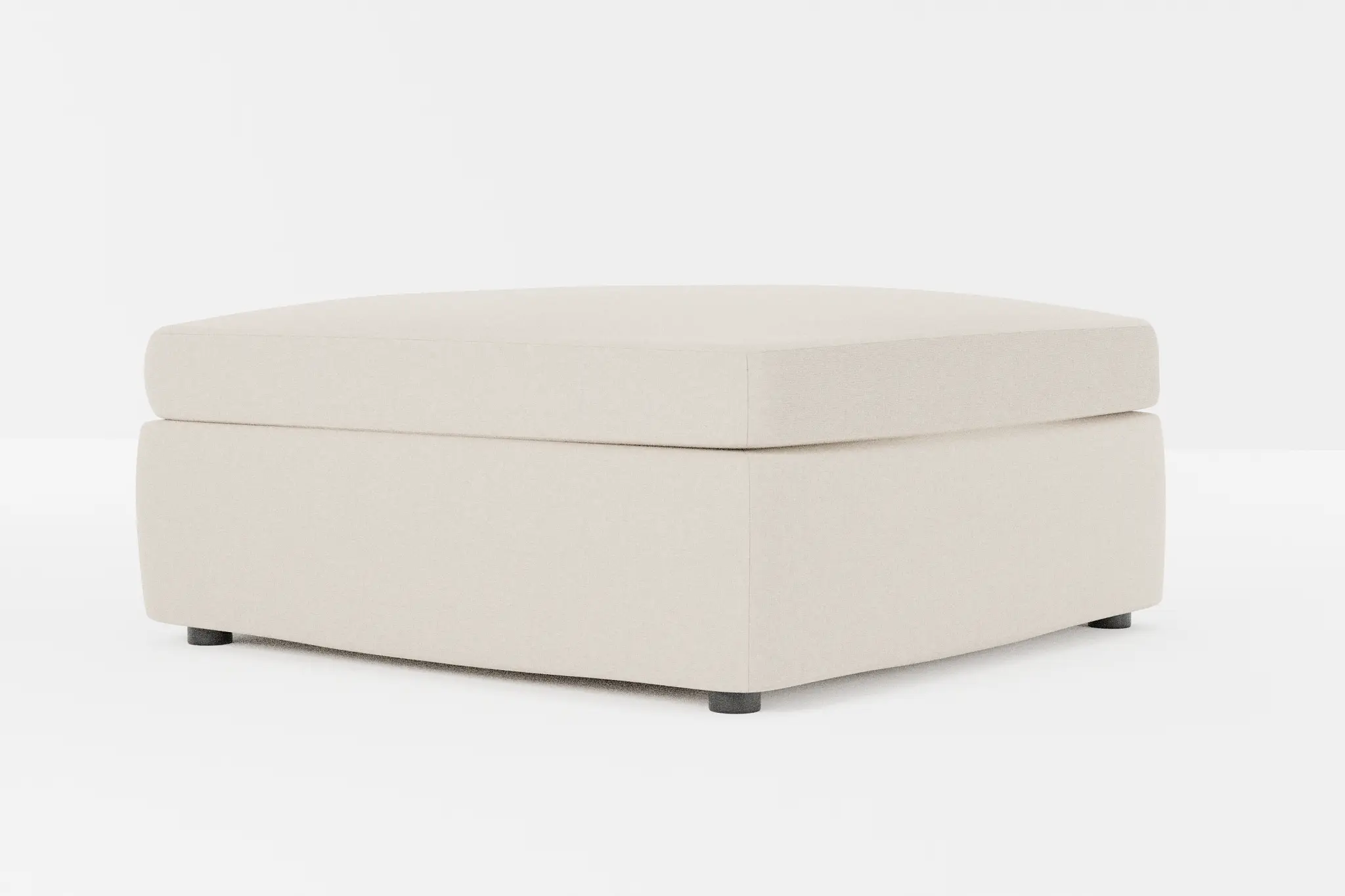 Destin Suave Beige Fabric Cocktail Ottoman Destin Suave Beige Fabric Cocktail Ottoman