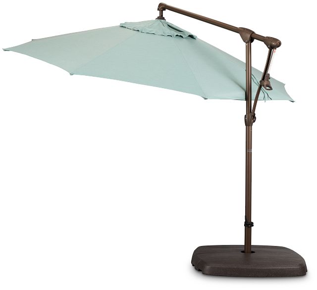 Grenada Teal Cantilever Umbrella Set
