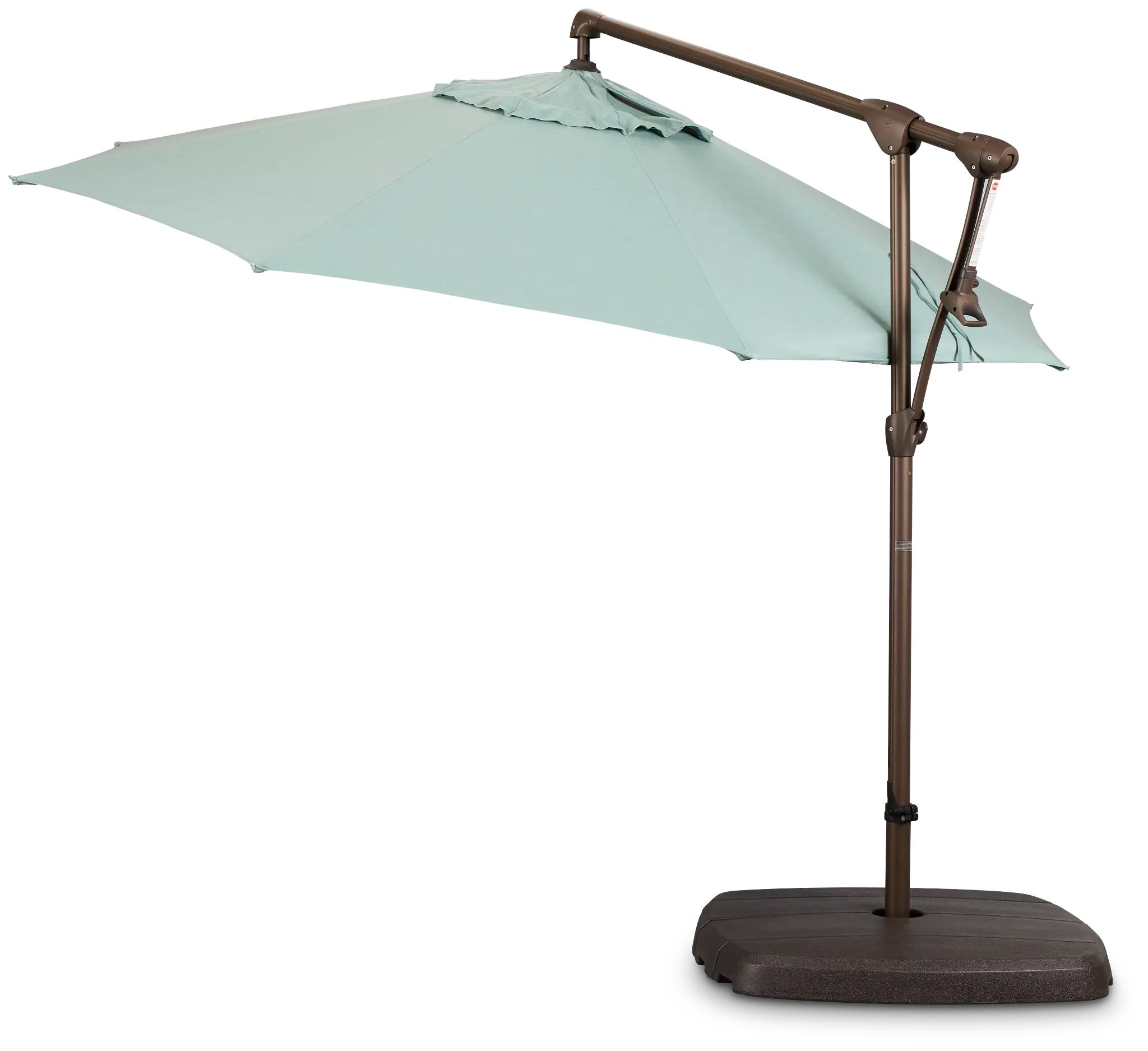 Grenada Teal Cantilever Umbrella Set Grenada Teal Cantilever Umbrella Set