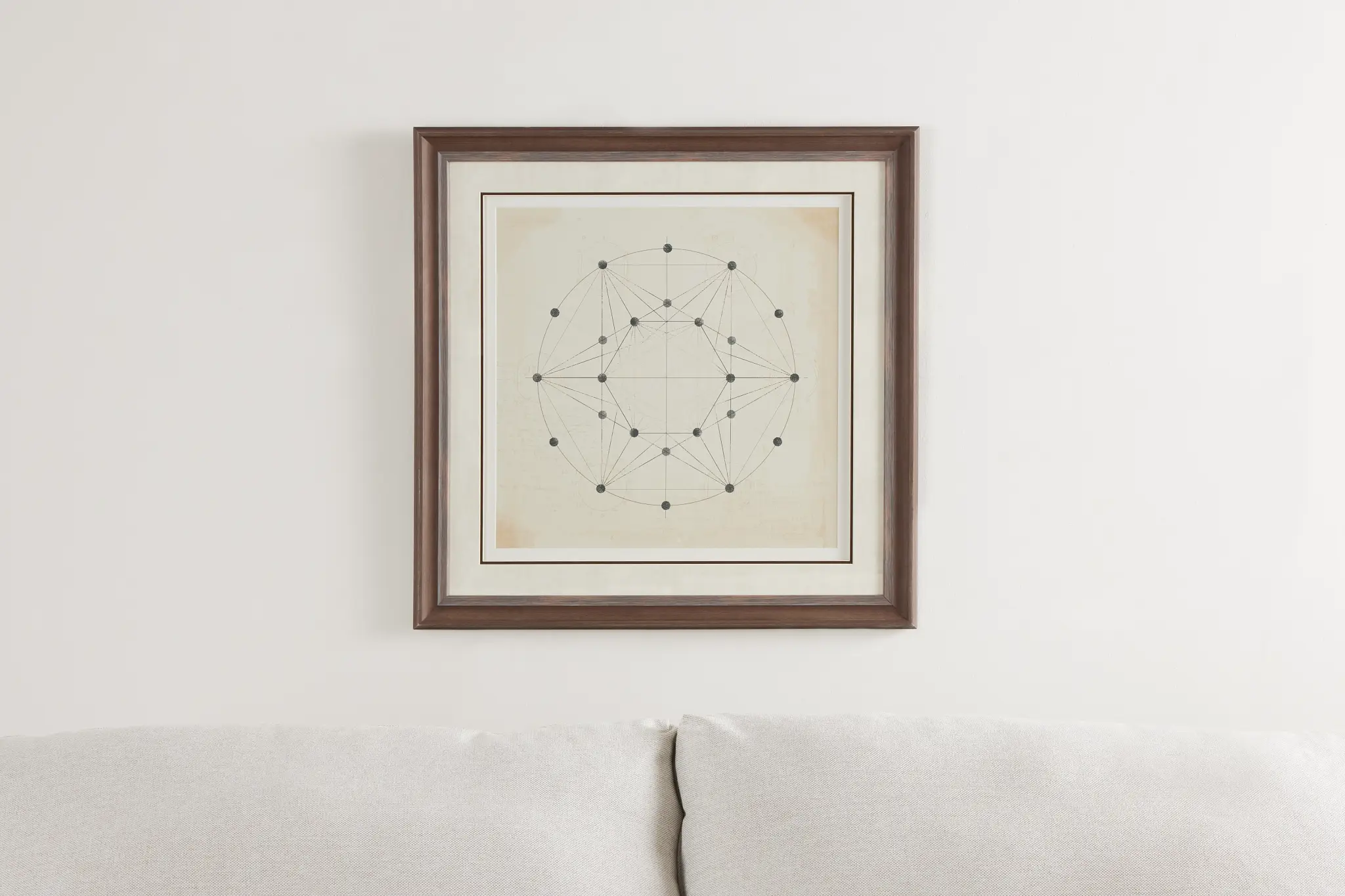 Ring Beige Framed Wall Art Ring Beige Framed Wall Art