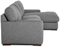 Veronica Dark Gray Down Right Chaise Sectional