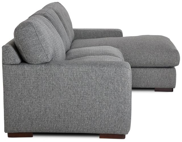 Veronica Dark Gray Down Right Chaise Sectional