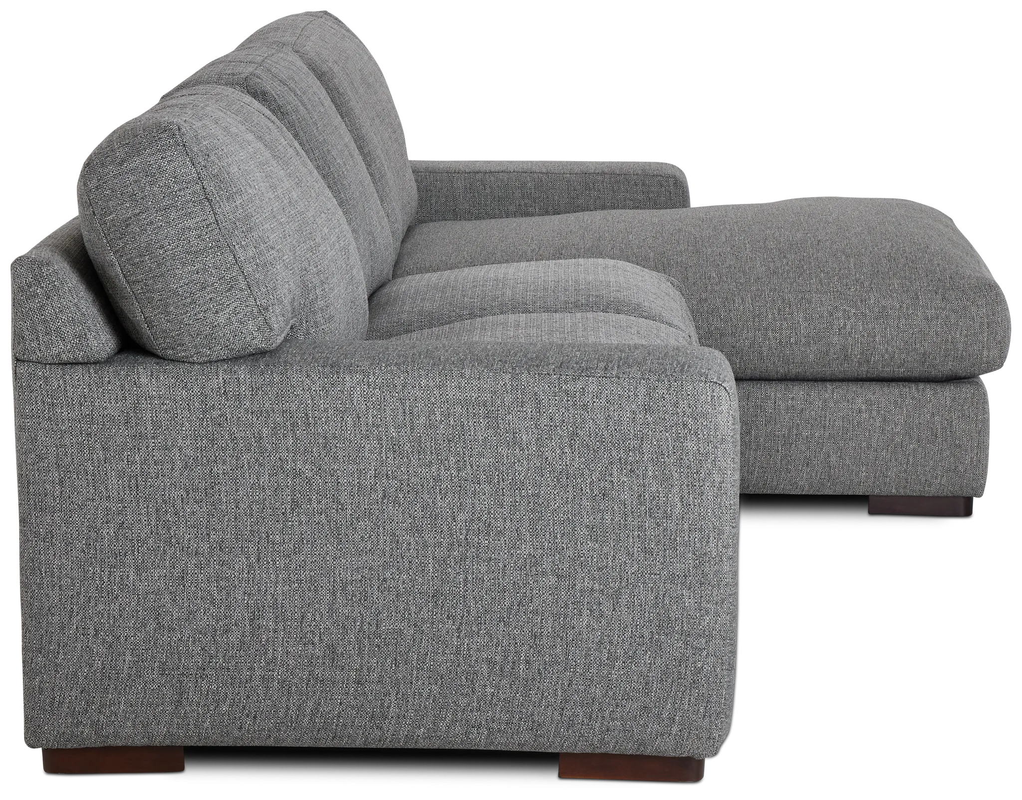 Veronica Dark Gray Down Right Chaise Sectional