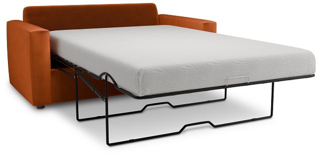 Siesta Joya Orange Fabric Memory Foam Sleeper