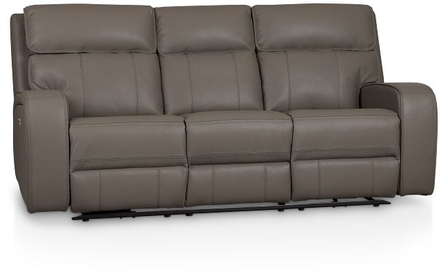 Rhett Gray Micro Power Reclining Sofa