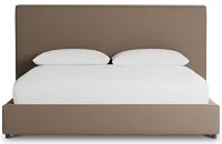 Grayton Joya Beige 54" Upholstered Platform Bed
