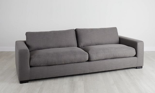 Bohan 103" Dark Gray Fabric Sofa