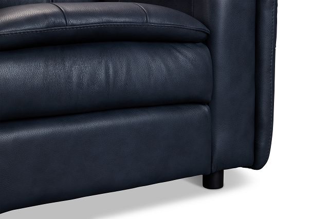 Rowan Navy Leather Chair
