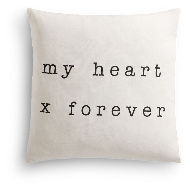 Forever Ivory 22" Square Accent Pillow