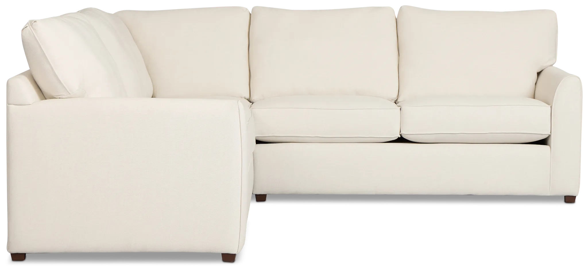 Tate Light Beige Fabric Small Two-arm Sectional