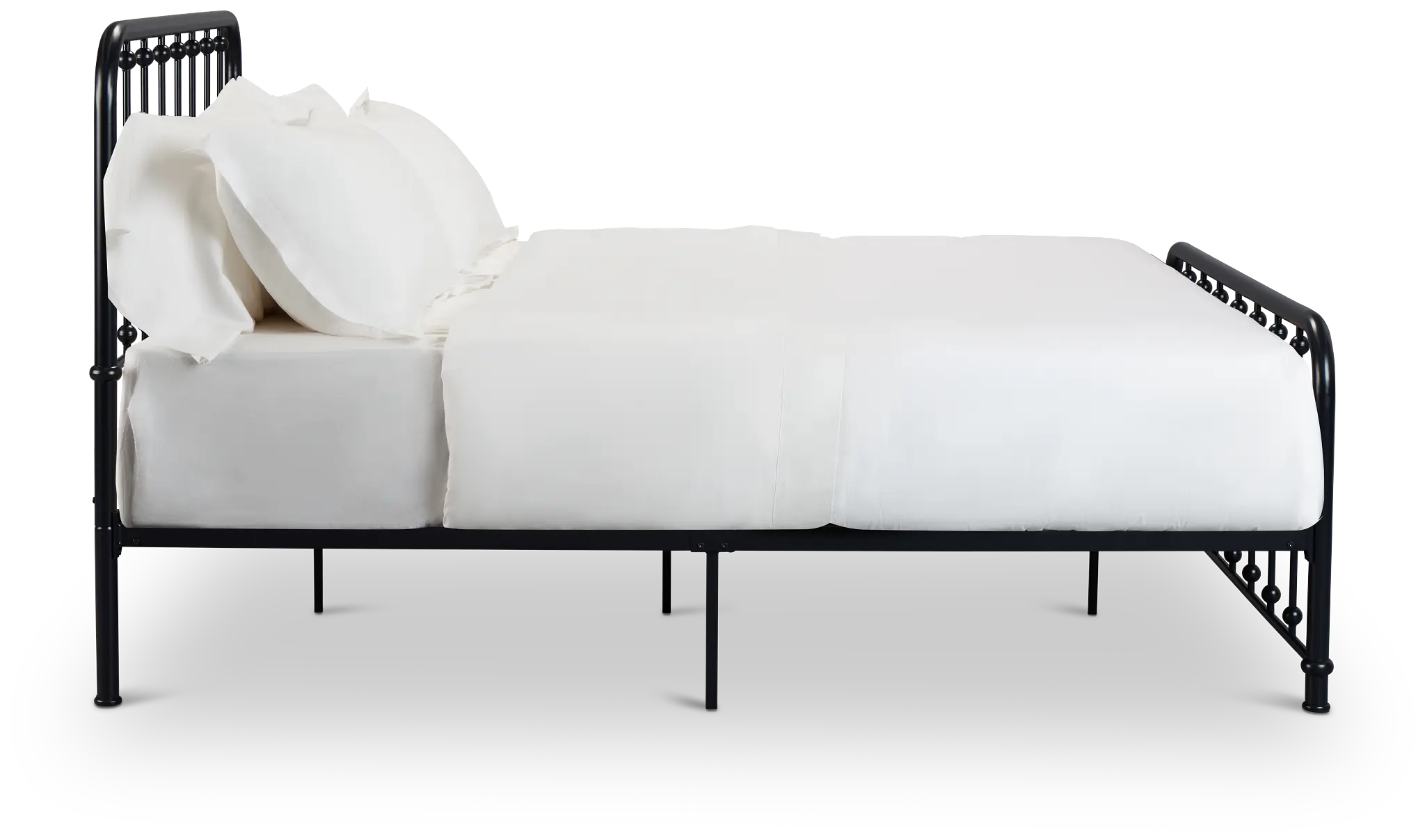 Rory Black Metal Panel Bed Rory Black Metal Panel Bed