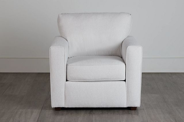 Avalon White Fabric Chair