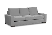 Edgewater Delray Light Gray 96" Sofa W/ 3 Cushions