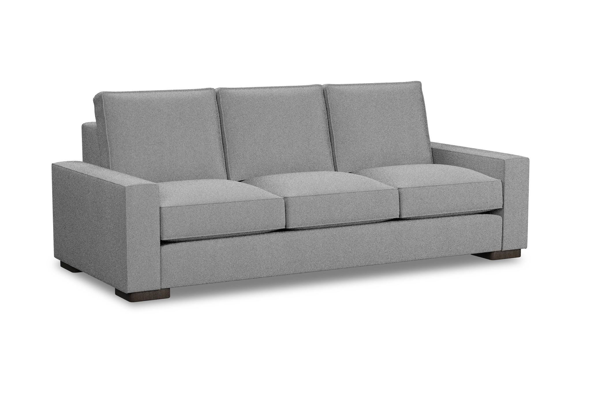 Edgewater Delray Light Gray 96" Sofa W/ 3 Cushions