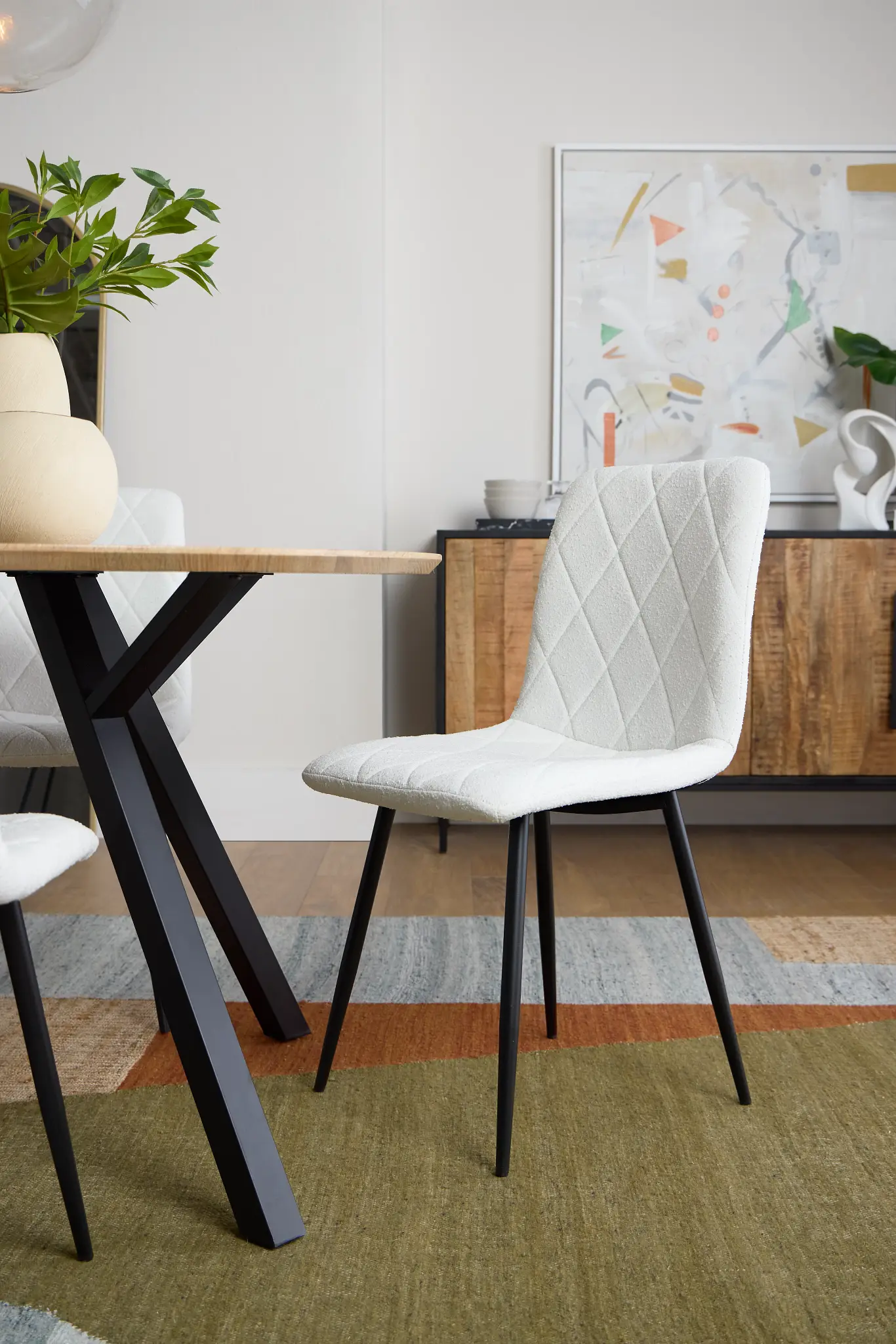 Lynden White Upholstered Side Chair Lynden White Upholstered Side Chair