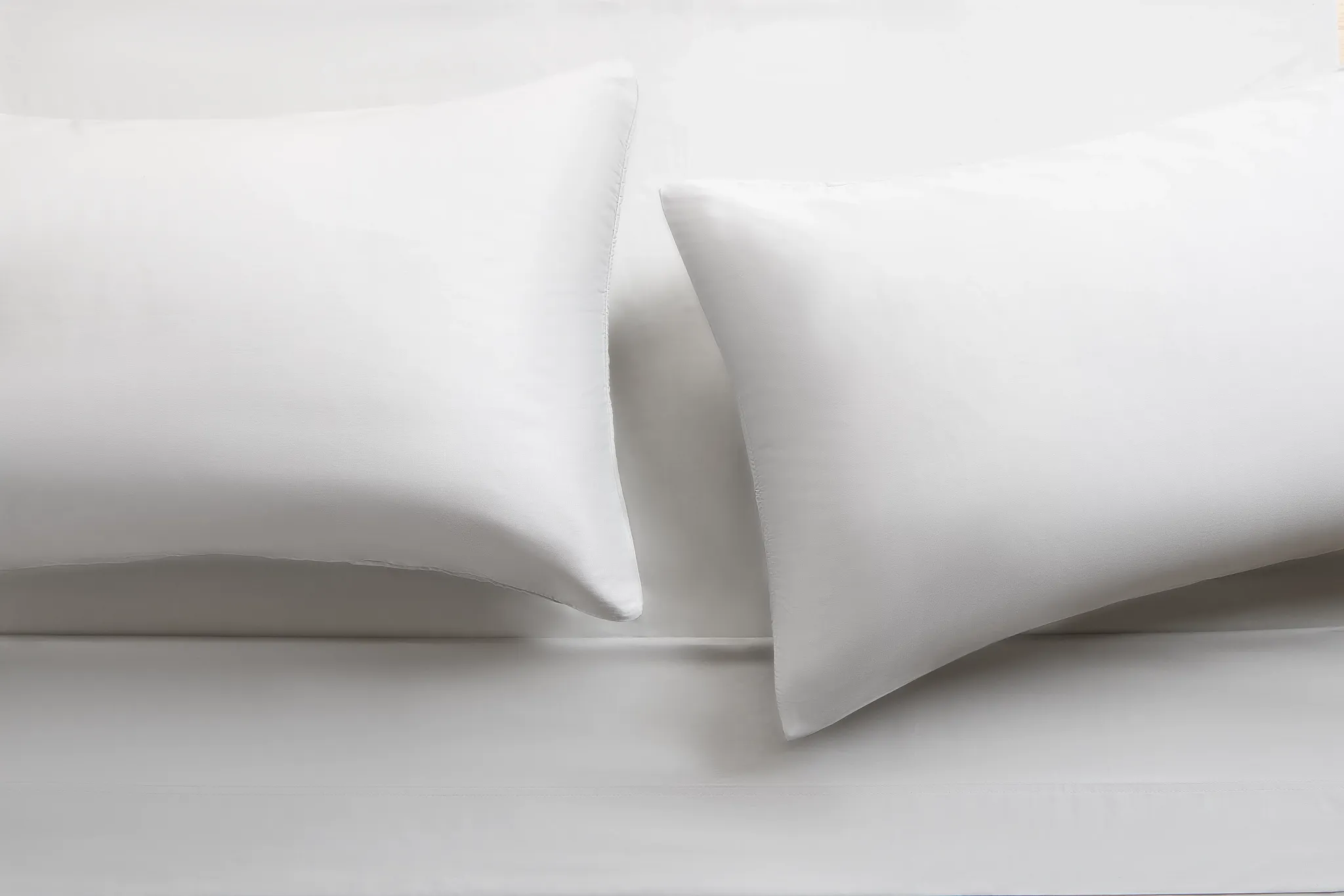 Rest & Renew Cotton Sateen Gray 300 Thread Set Of 2 Pillowcases