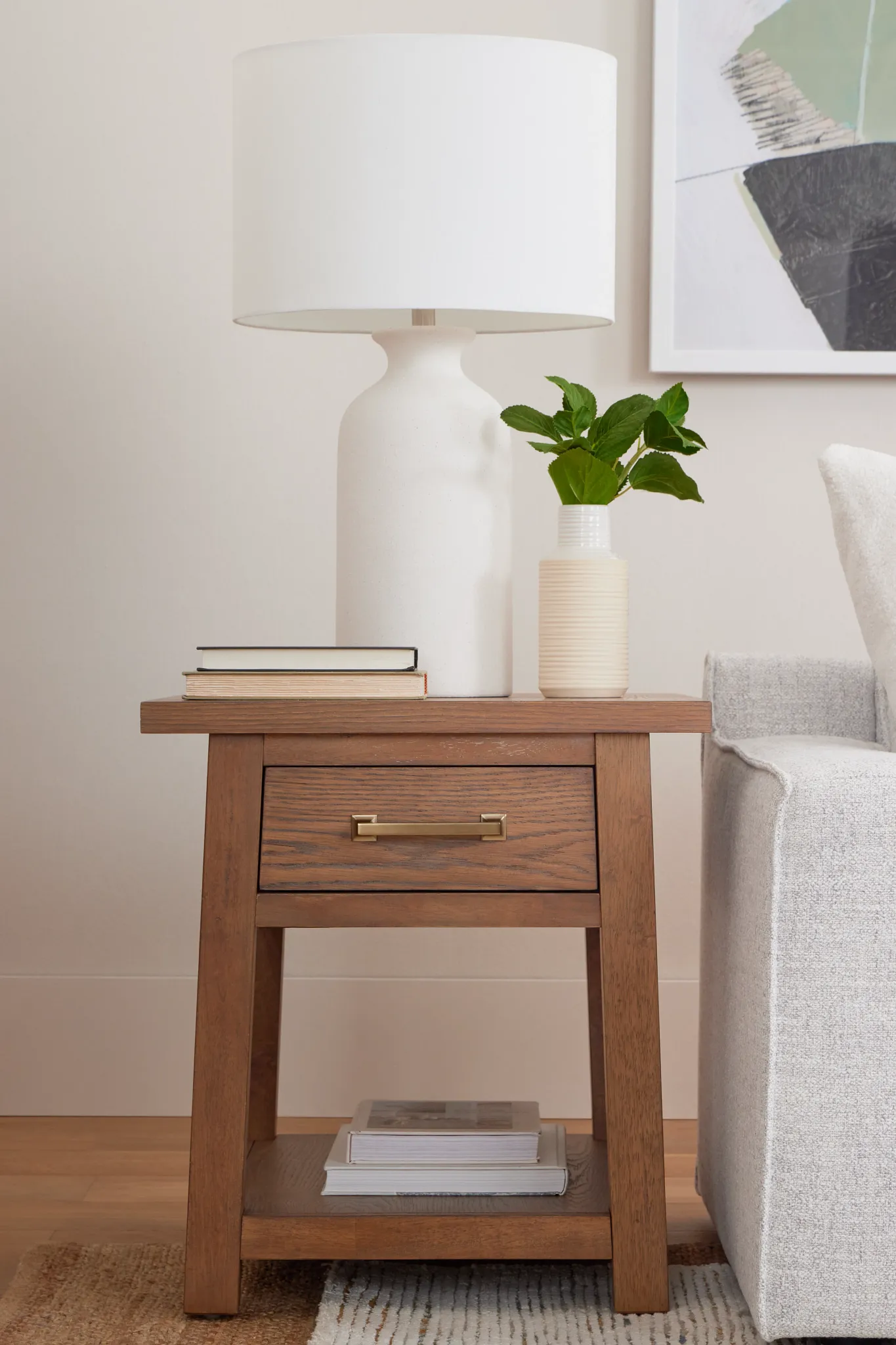 Provo Mid Tone Storage End Table