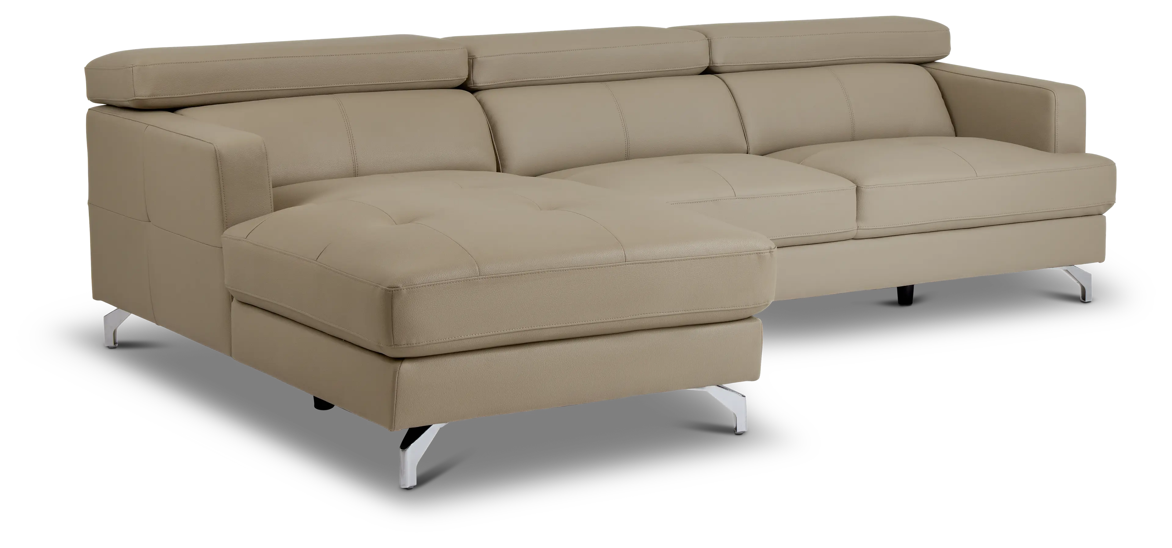 Marquez Taupe Micro Left Chaise Sectional Marquez Taupe Micro Left Chaise Sectional