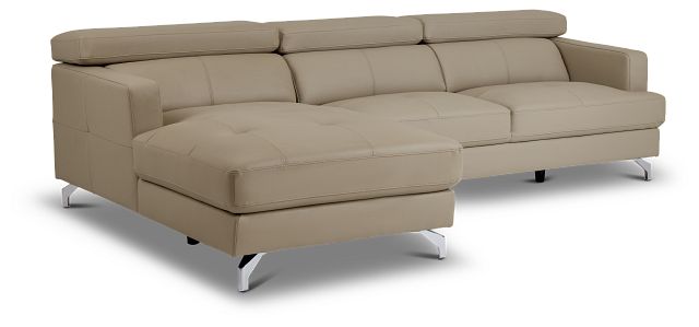Marquez Taupe Micro Left Chaise Sectional (1)