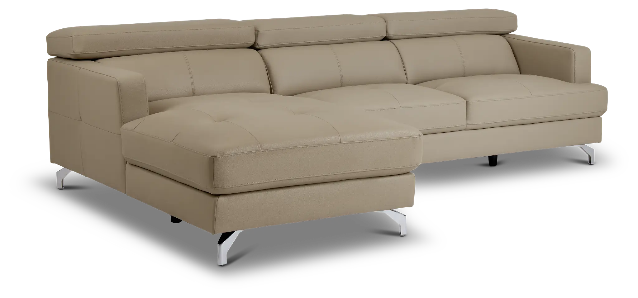 Marquez Taupe Micro Left Chaise Sectional Marquez Taupe Micro Left Chaise Sectional