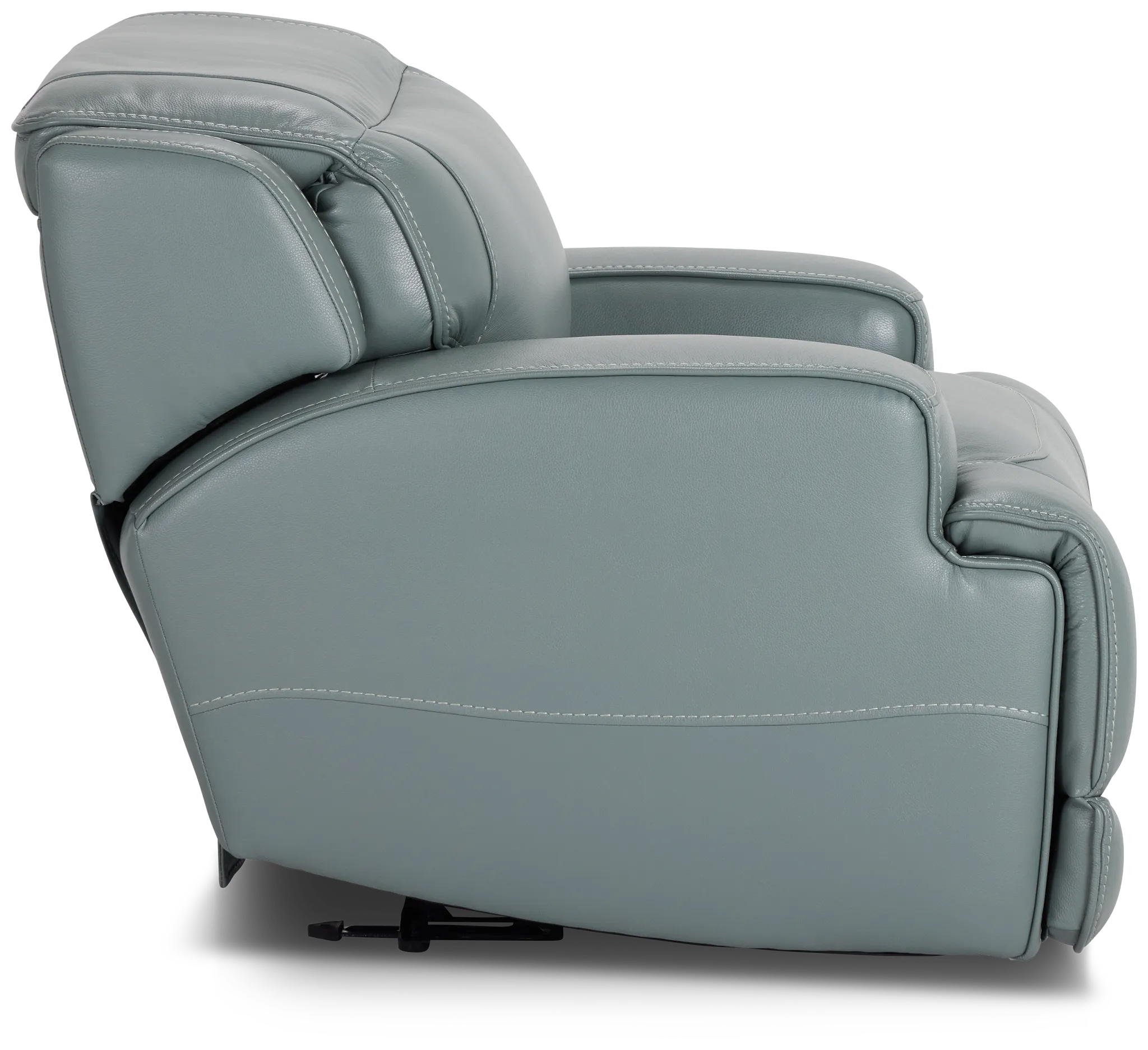 Reign Green Lthr/vinyl Power Recliner With Power Headrest