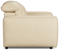 Tidal Beige Lthr/vinyl Power Recliner
