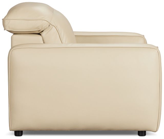 Tidal Beige Lthr/vinyl Power Recliner