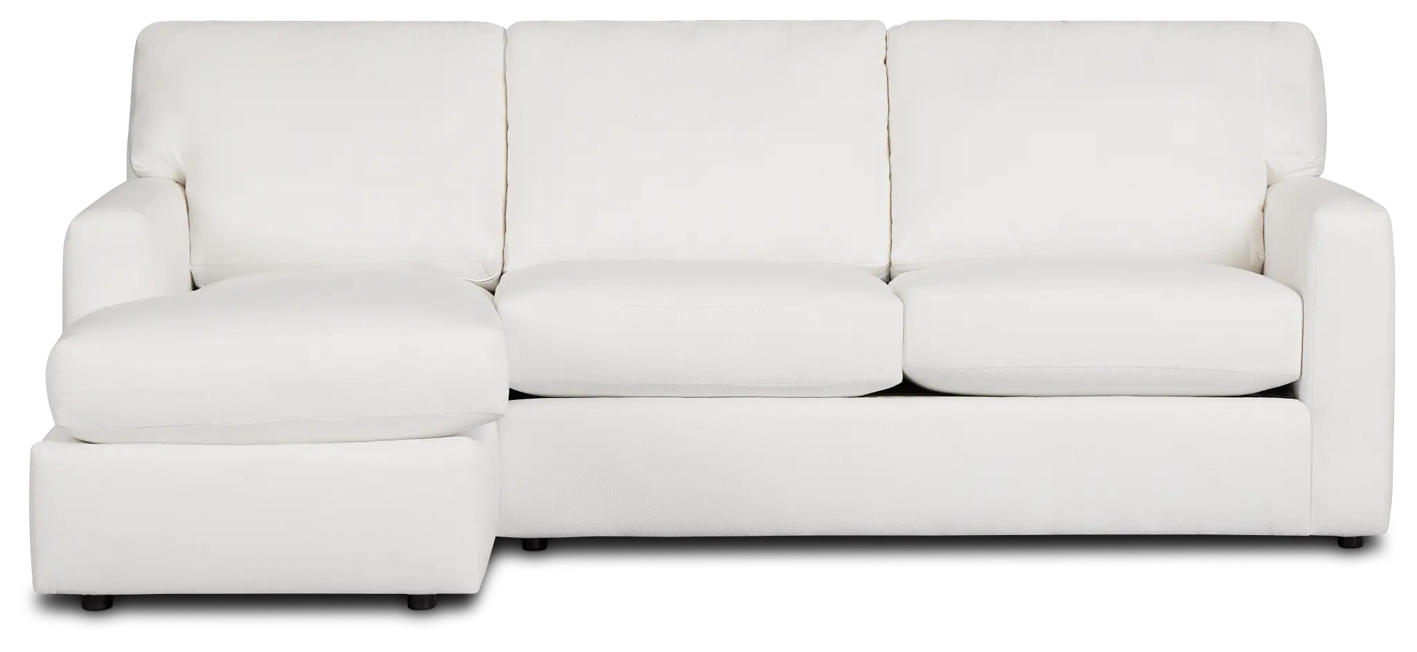 Rhodes White Fabric Left Chaise Sectional Rhodes White Fabric Left Chaise Sectional