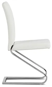 Corsica White Upholstered Side Chair