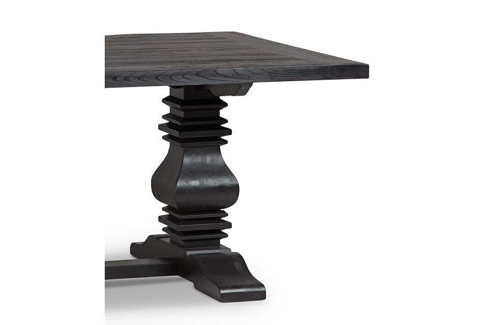 Hadlow Black 110" Rectangular Table