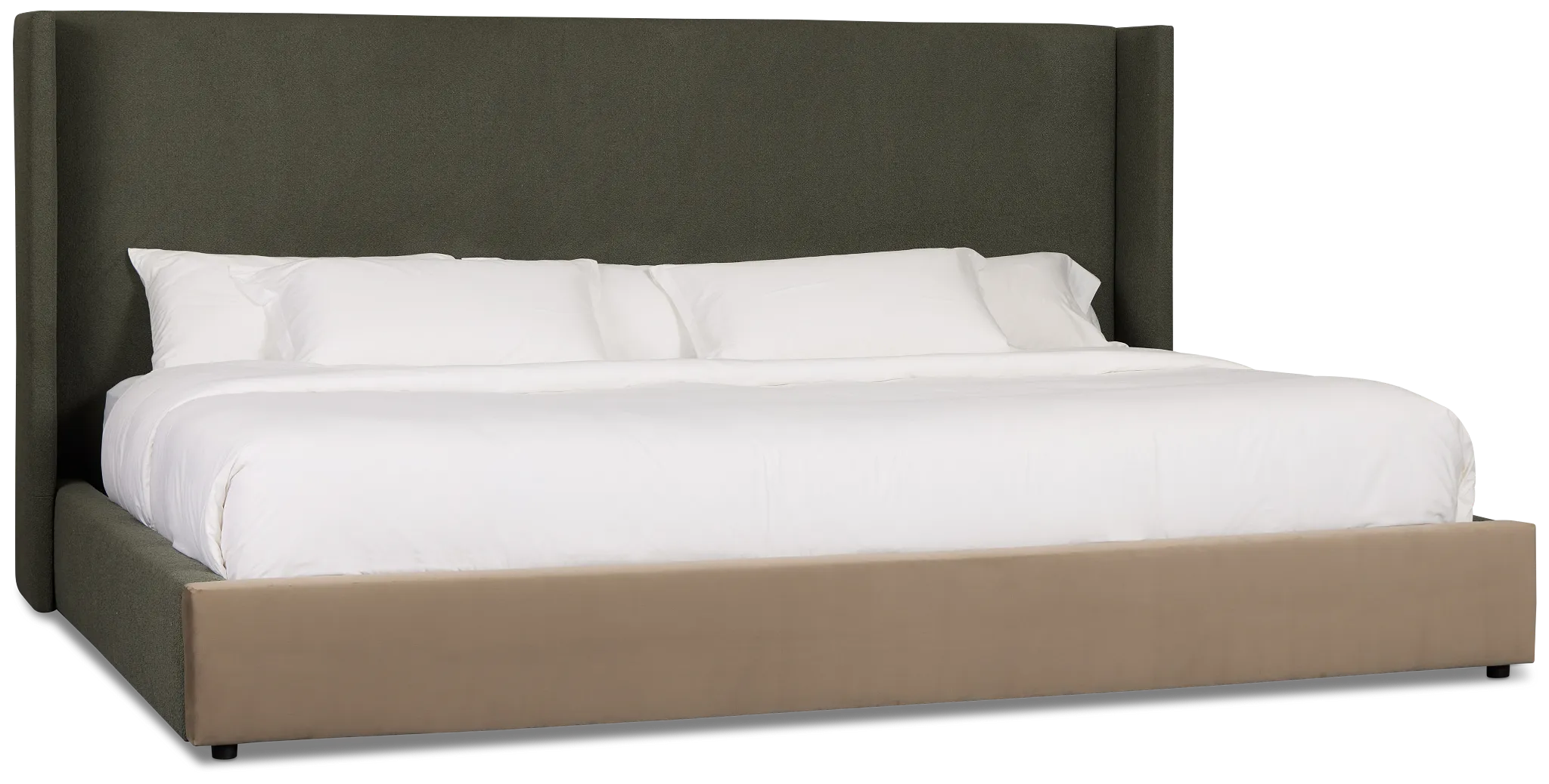 Captiva Sutton Green 60" Upholstered Shelter Bed