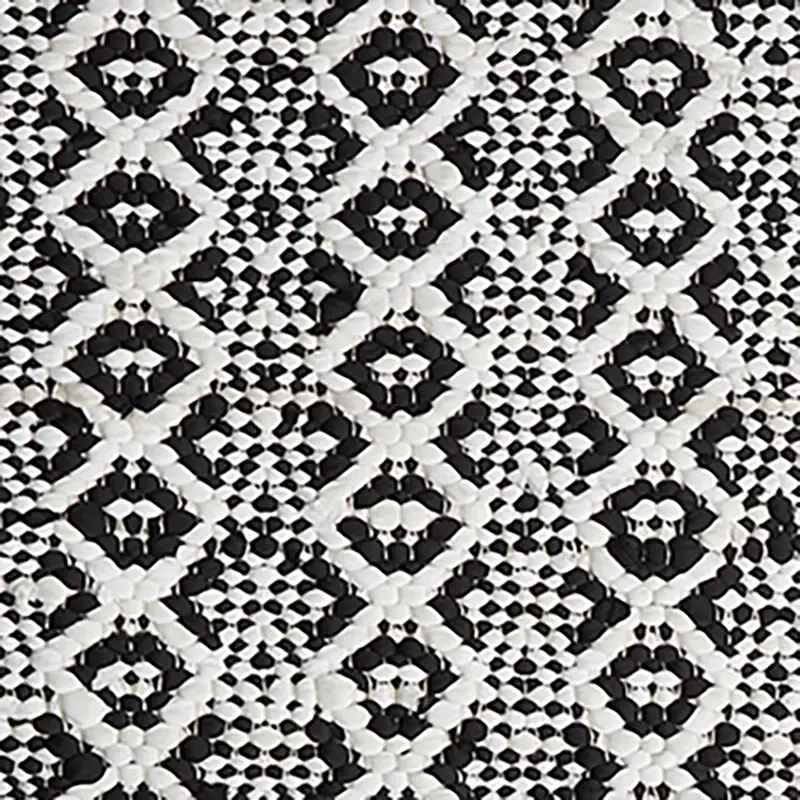 BLACK Benoni Black 8x10 Area Rug