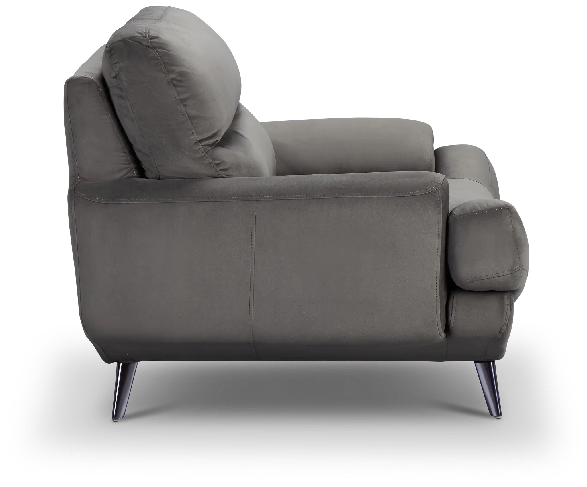 Milana Gray Velvet Chair Milana Gray Velvet Chair