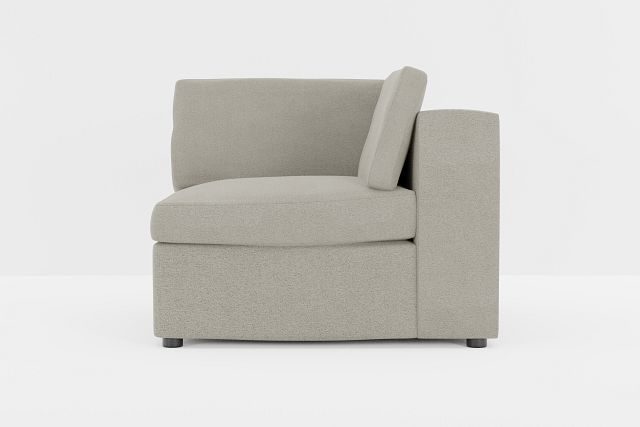 Destin Elite Gray Fabric Corner Chair