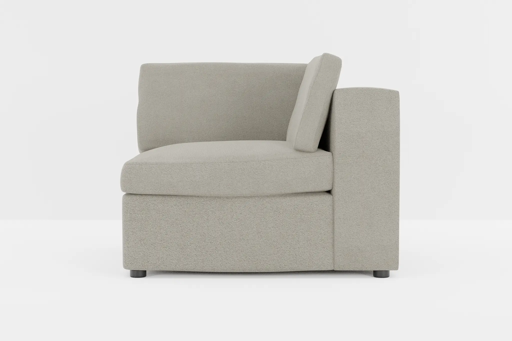 Destin Elite Gray Fabric Corner Chair Destin Elite Gray Fabric Corner Chair