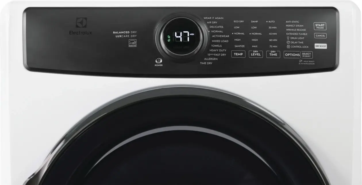 Electrolux 7738 Series White Front Load Gas Dryer Electrolux 7738 Series White Front Load Gas Dryer