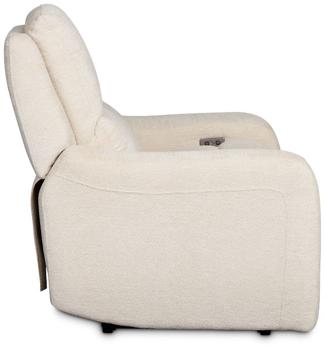 Bennett Light Beige Fabric Power Reclining Loveseat