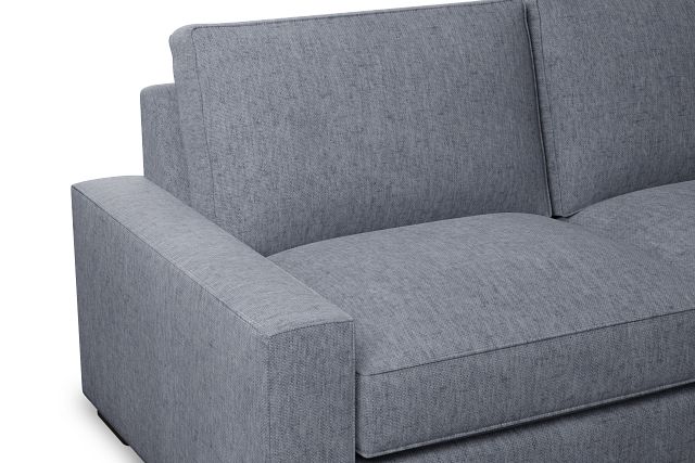 Edgewater Elevation Gray 84" Sofa W/ 2 Cushions