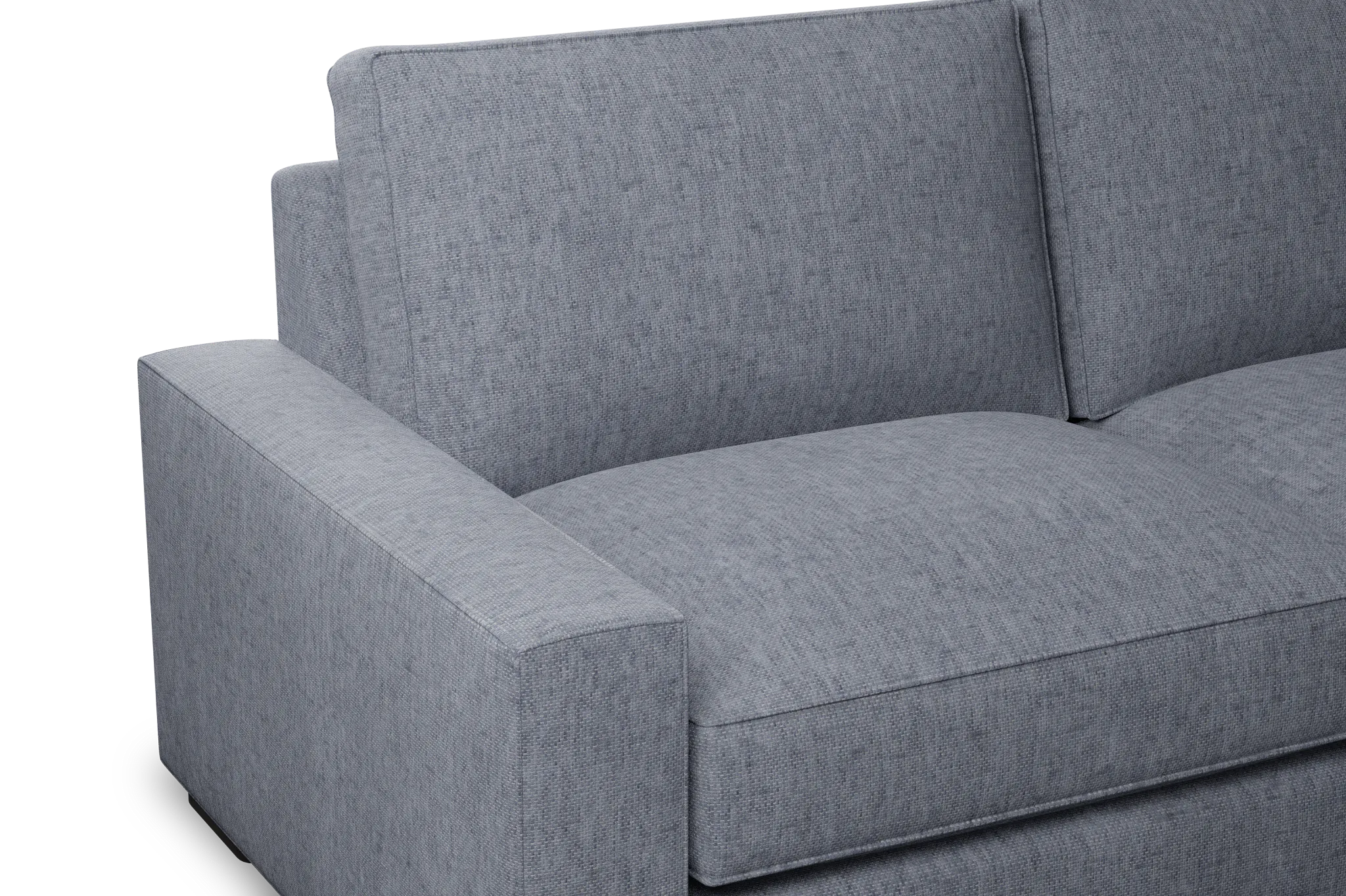 Edgewater Elevation Gray 84" Sofa W/ 2 Cushions