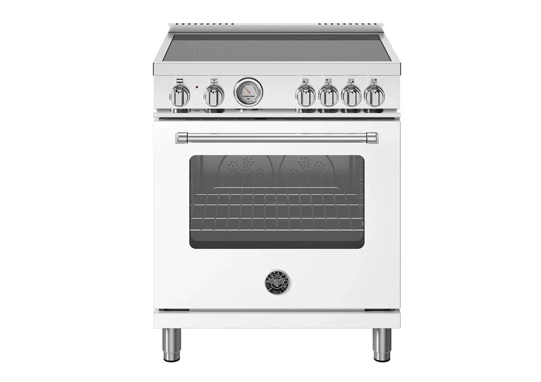 Bertazzoni 304 Series White 30" Induction Range