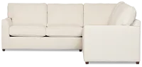 Tate Light Beige Fabric Medium 2-arm Right Facing Sleeper Sectional