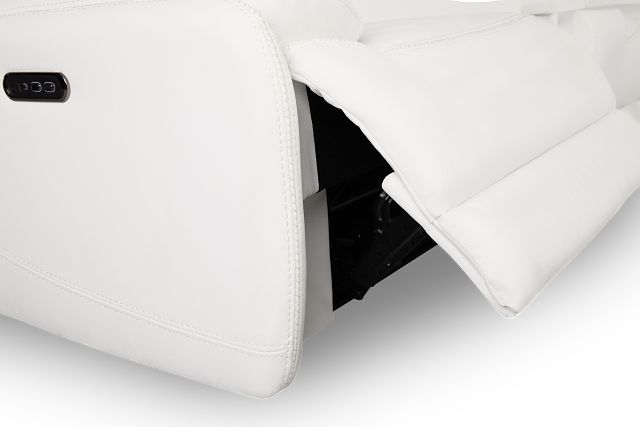 Jett White Micro Large Dual Power Reclining Two-arm Sectional